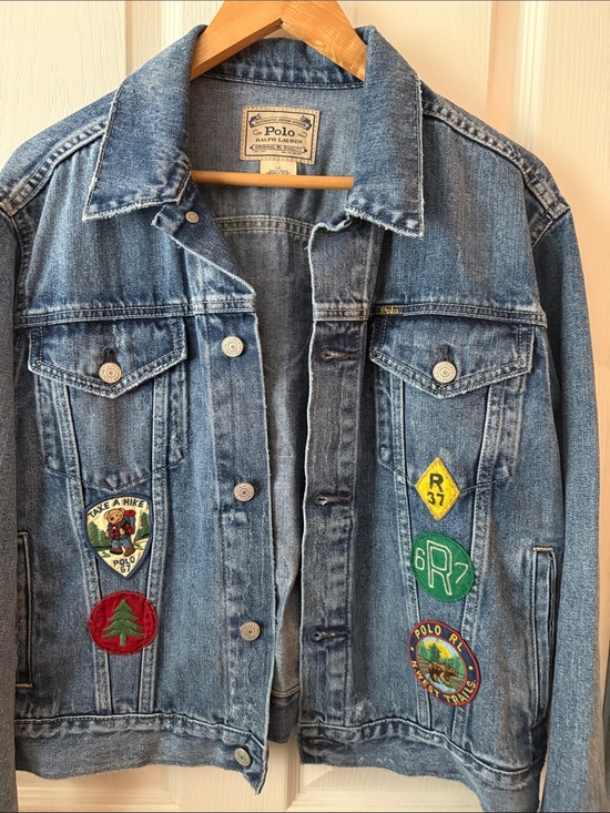 Ralph Lauren Jackets & Blazers - Ralph Lauren Light Blue Denim Jacket with Polo Label